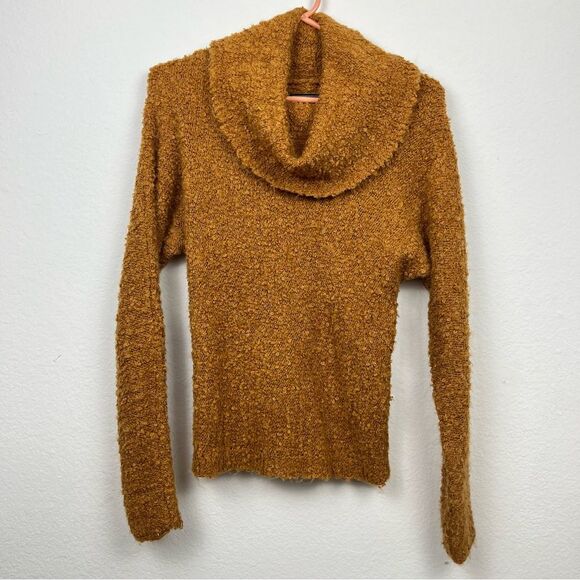 Abercrombie & Fitch Orange Brown Knit Crowl Turtle Neck Sweater- Size XSmall - Picture 2 of 4